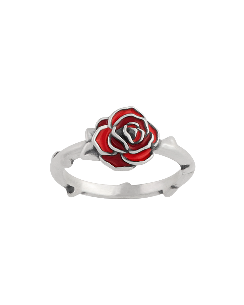 Enamel Consuela Red Rose Ring - Image 3